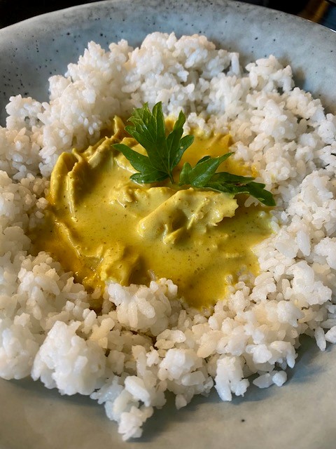 Kyckling i currysås