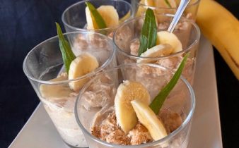 Banangröt med jordnötssmör