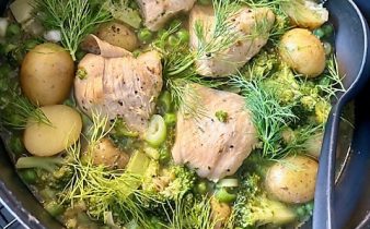 Vårkyckling med mycket grönt – kalorisnål