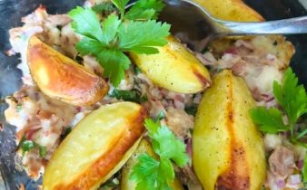 Tonfiskröra med klyftpotatis - kalorisnål