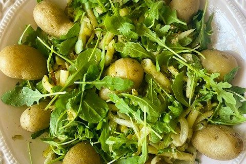 Potatis, bön och fänkålssallad