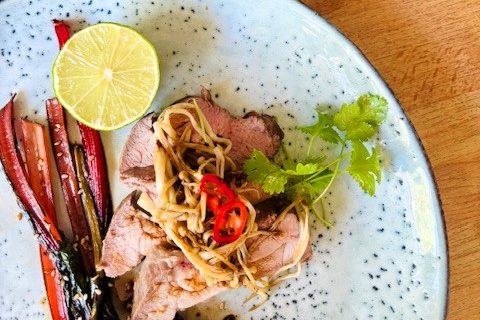 Kalkonlårfilé med mangold – kalorisnål
