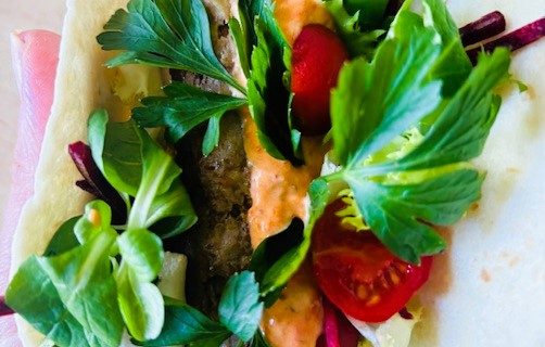 Kebabspett i tortilla – kalorisnål