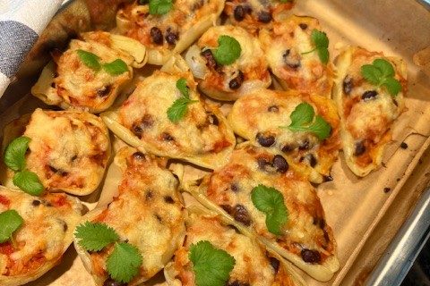 Mexikansk vegetarisk fylld paprika – kalorisnål