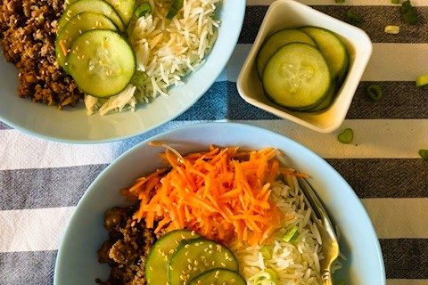 Koreansk bowl med köttfärs – kalorisnål