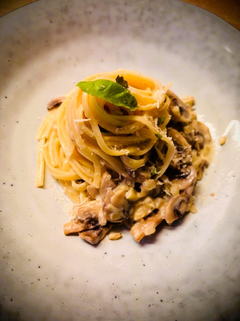 Linguine med krämig svamp – kalorisnål