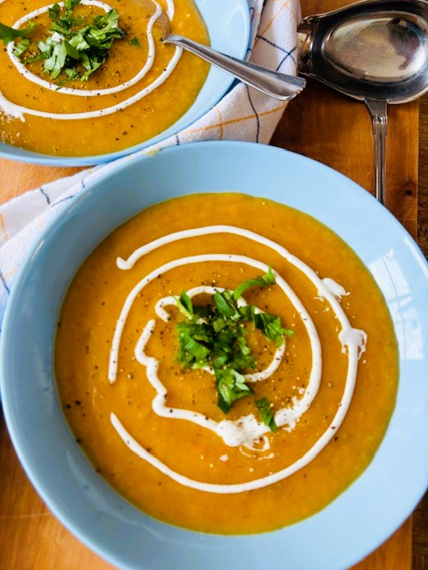 Rostad rotfruktssoppa