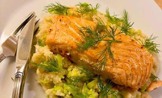 Citronlax med palsternackspuré