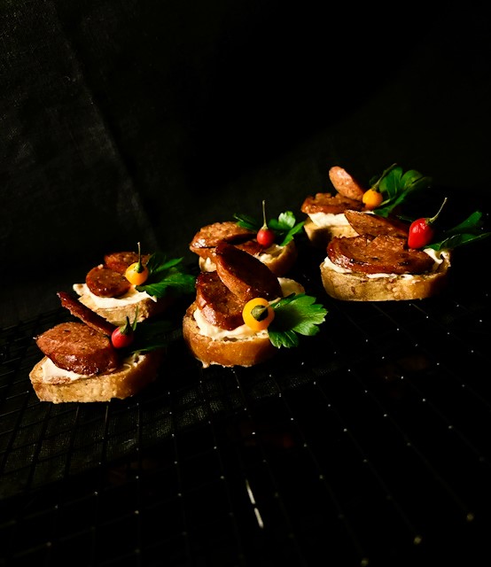 Äggcrostini med färskost