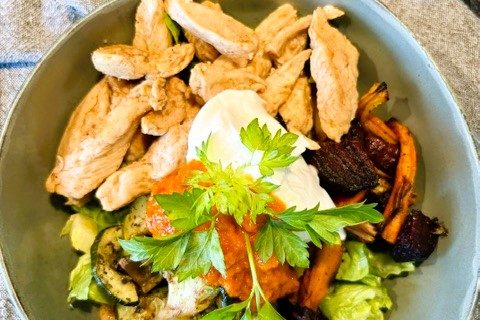 Smakrik kyckling bowl - kalorisnål