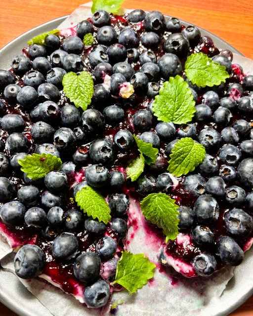 Blåbärscheesecake - no bake
