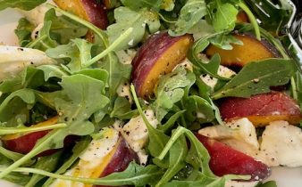 Aprikossallad med mozzarella