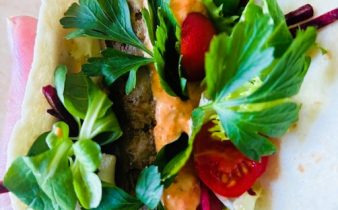 Kebabspett i tortilla – kalorisnål