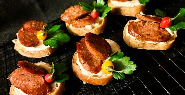Äggcrostini med färskost