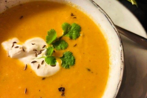 Lins- och morotssoppa