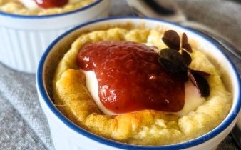 Banan- och kesosufflé