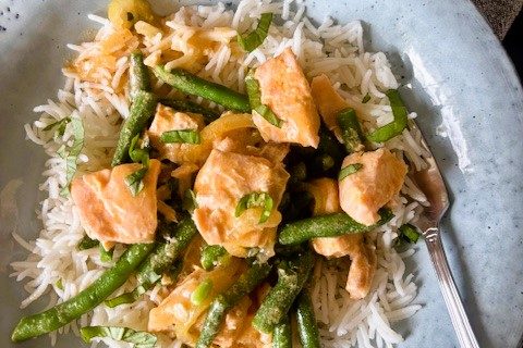 Lax med rödcurry – kalorisnål