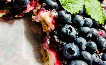 Blåbärscheesecake - no bake